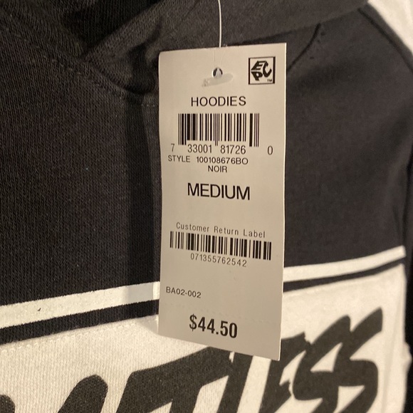 Ideology Big Boys Colorblocked Pullover Hoodie Noir Limitless Medium NWT - Picture 5 of 11